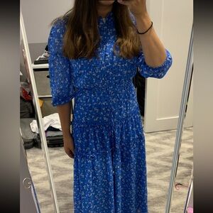 Karl Lagerfeld Floral Printed Tiered Maxi Dress